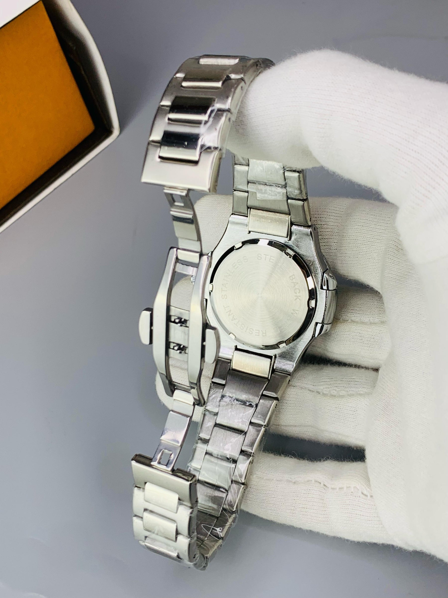PATEK PHILIPPE stone case mens watch