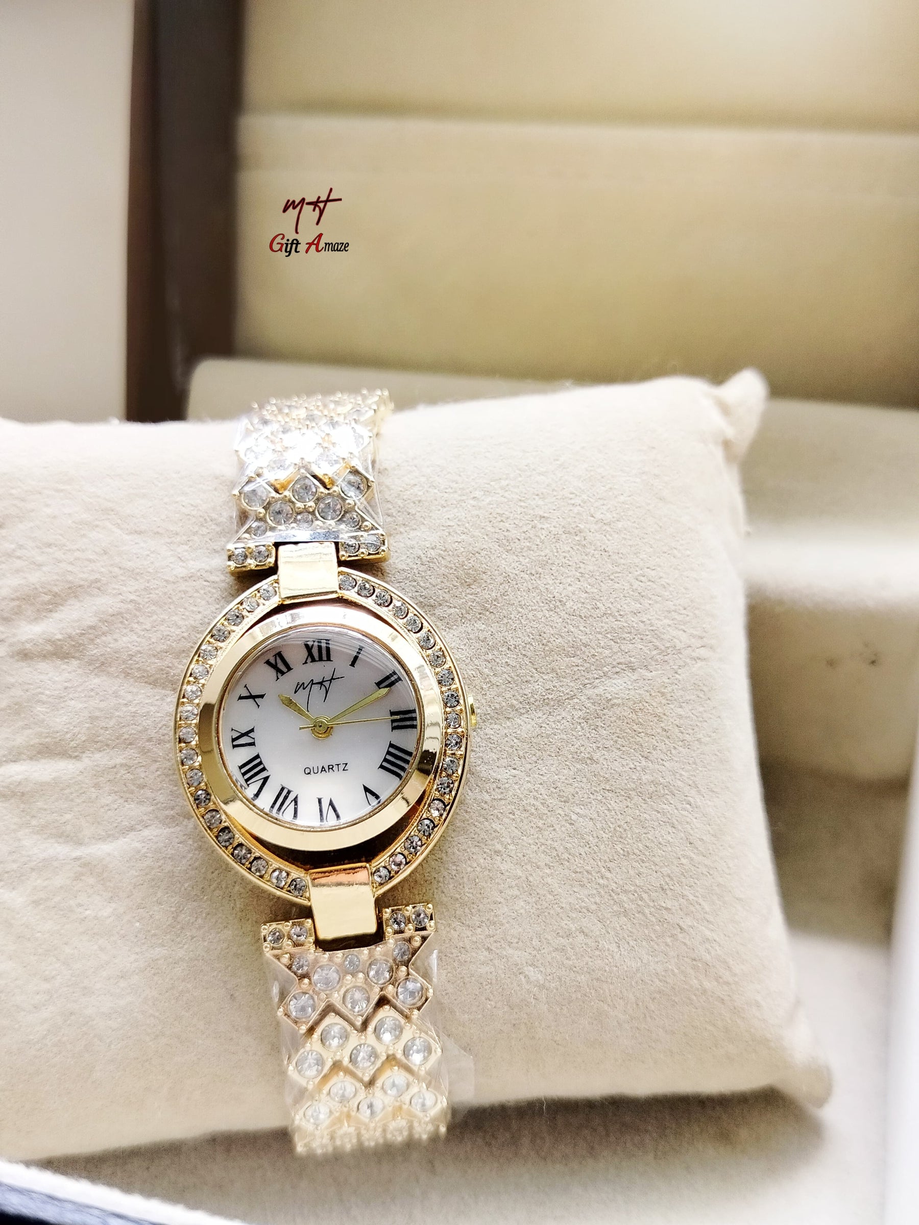 MH Stone Ladies Jewellery Watch