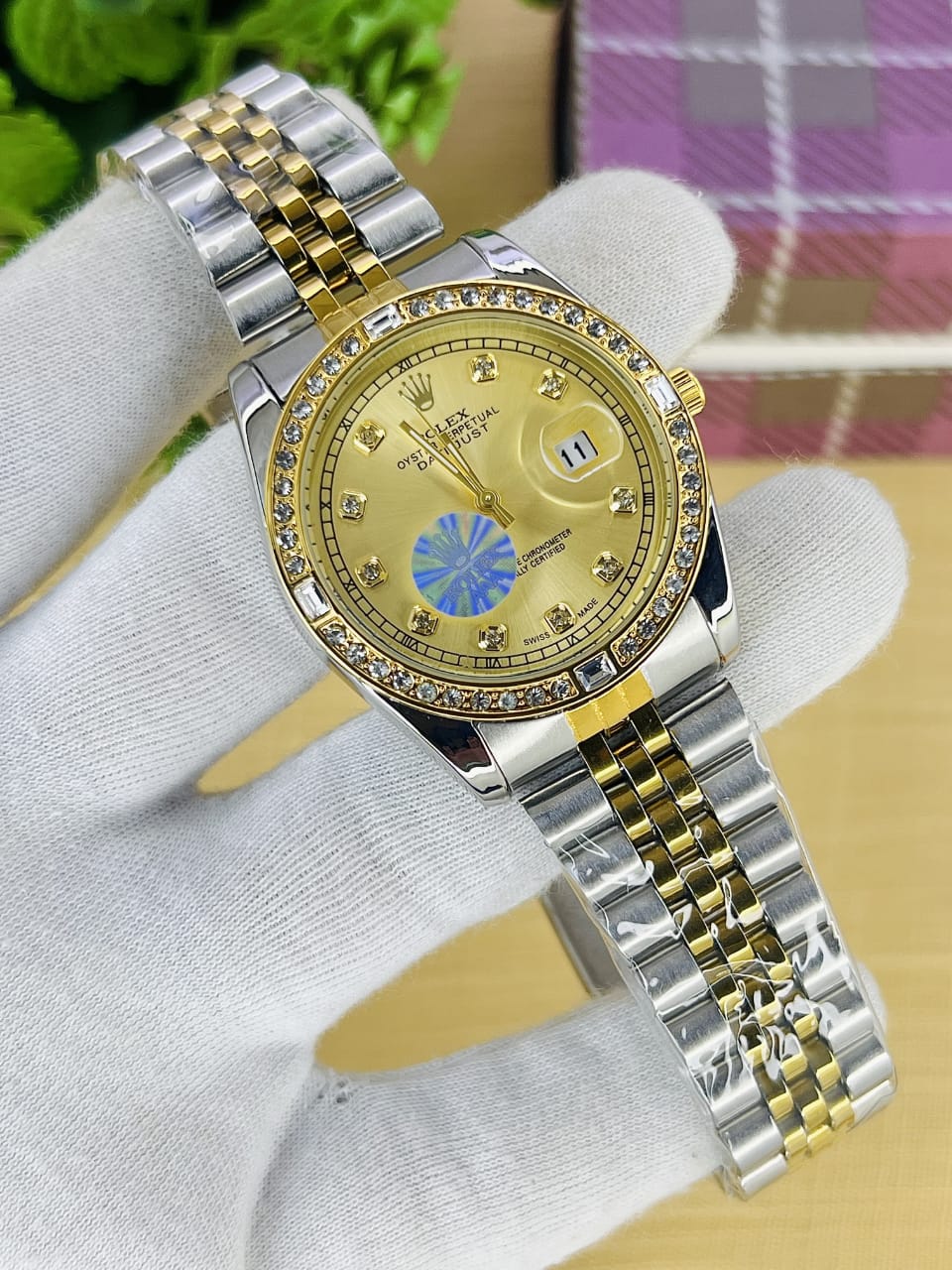 ROLEX zarcoon case watch