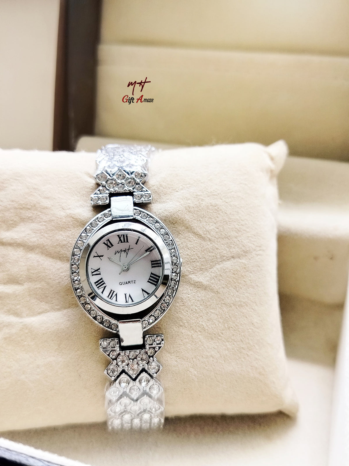 MH Stone Ladies Jewellery Watch