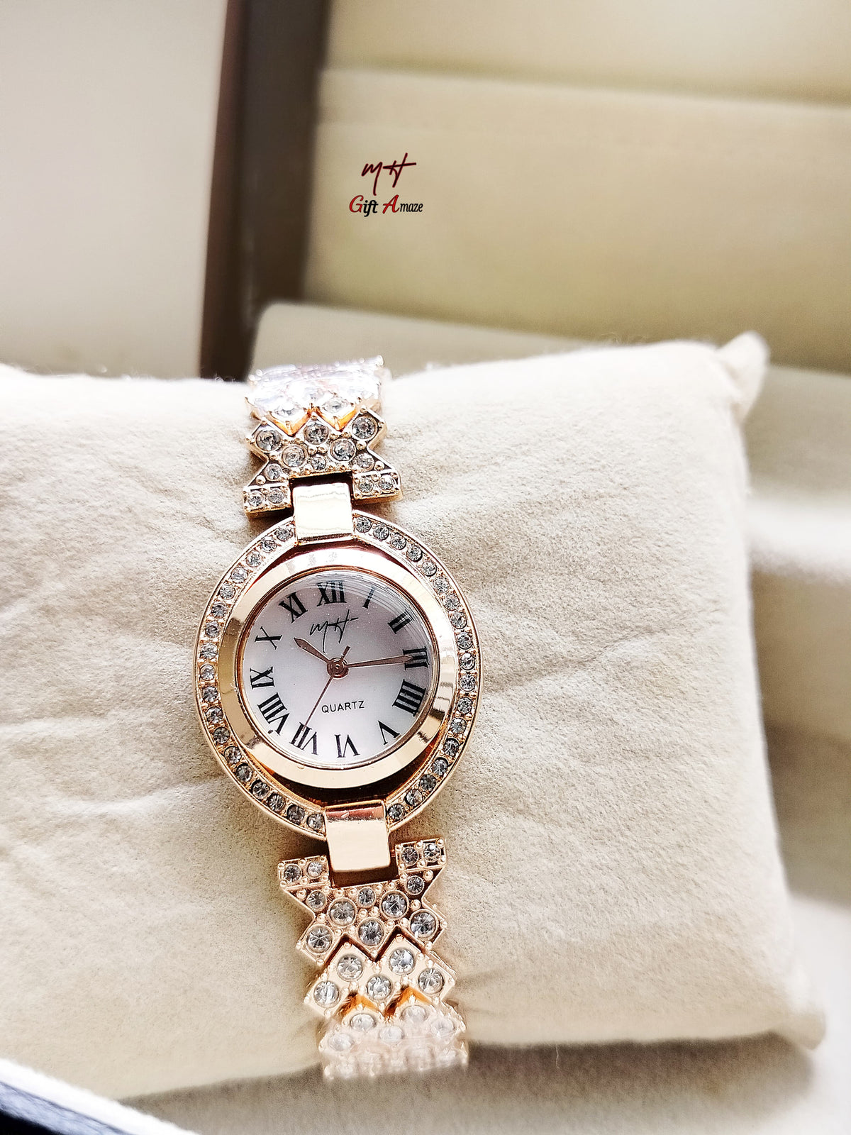 MH Stone Ladies Jewellery Watch