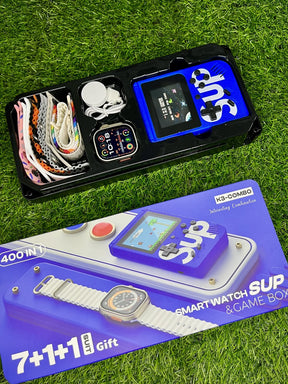 ULTRA WATCH WITH 7 STRAPS AND SUP 4000 IN 1 GAME