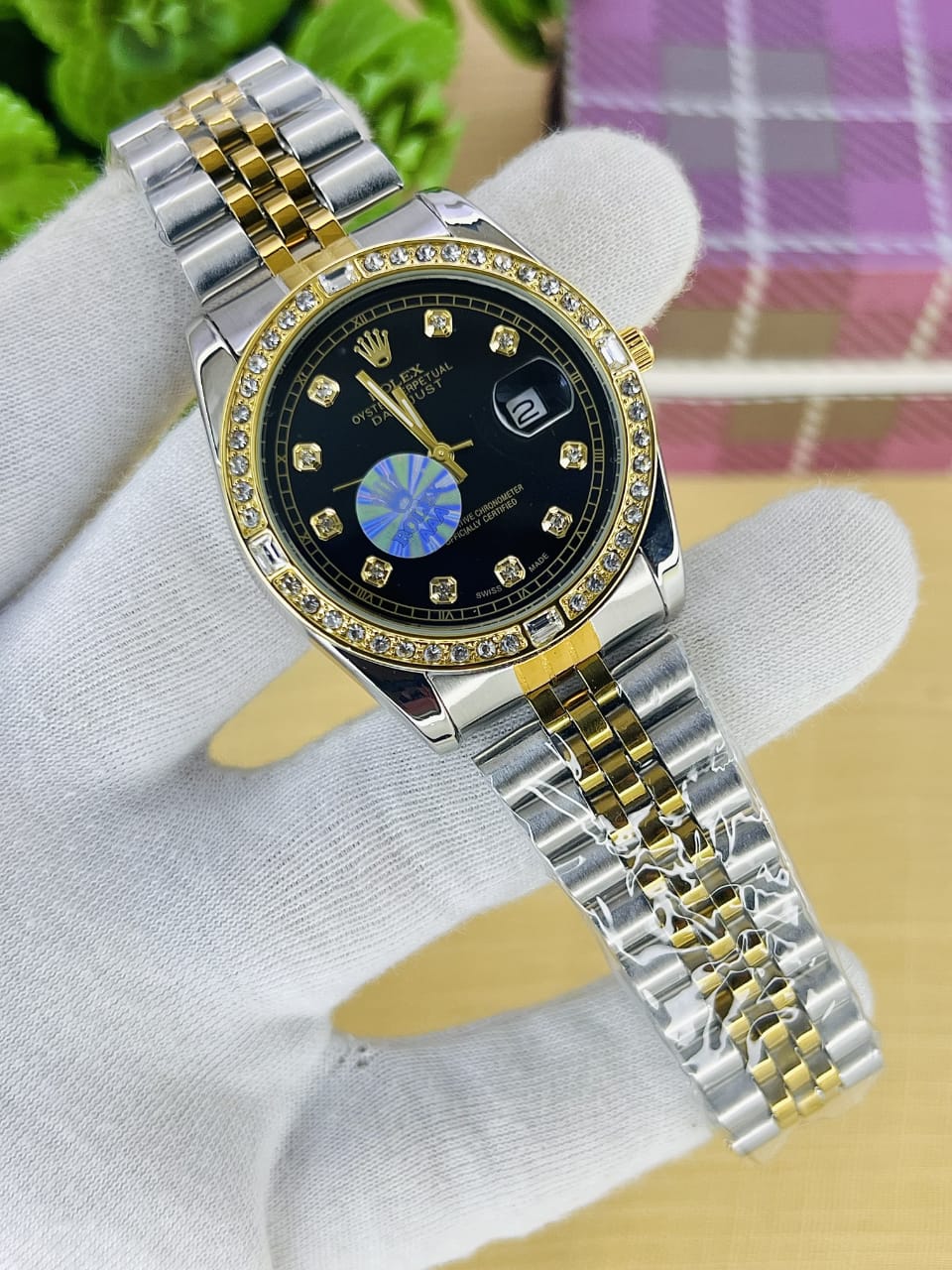 ROLEX zarcoon case watch